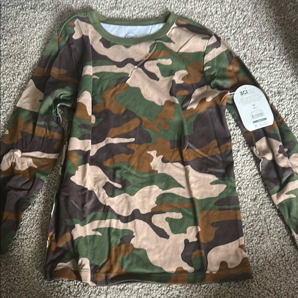 Wonder Nation Camouflage Long Sleeve Tee